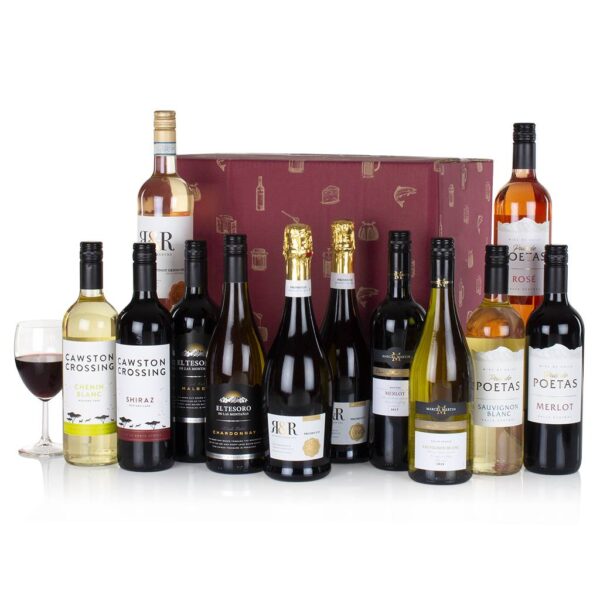 Twelve Wines in a Box A Selection of the best Christmas Hampers 2021