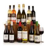 Twelve Wines in Wicker